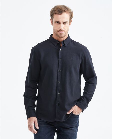 Camisa Classic Fit Manga Larga xxxx para Hombre