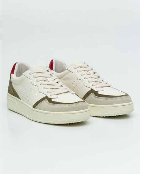 Tenis Tipo Basket en Cuero para Hombre