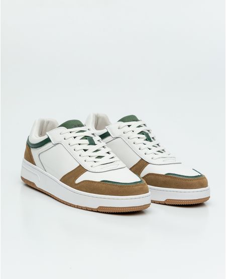 Tenis Tipo Basket en Cuero para Hombre