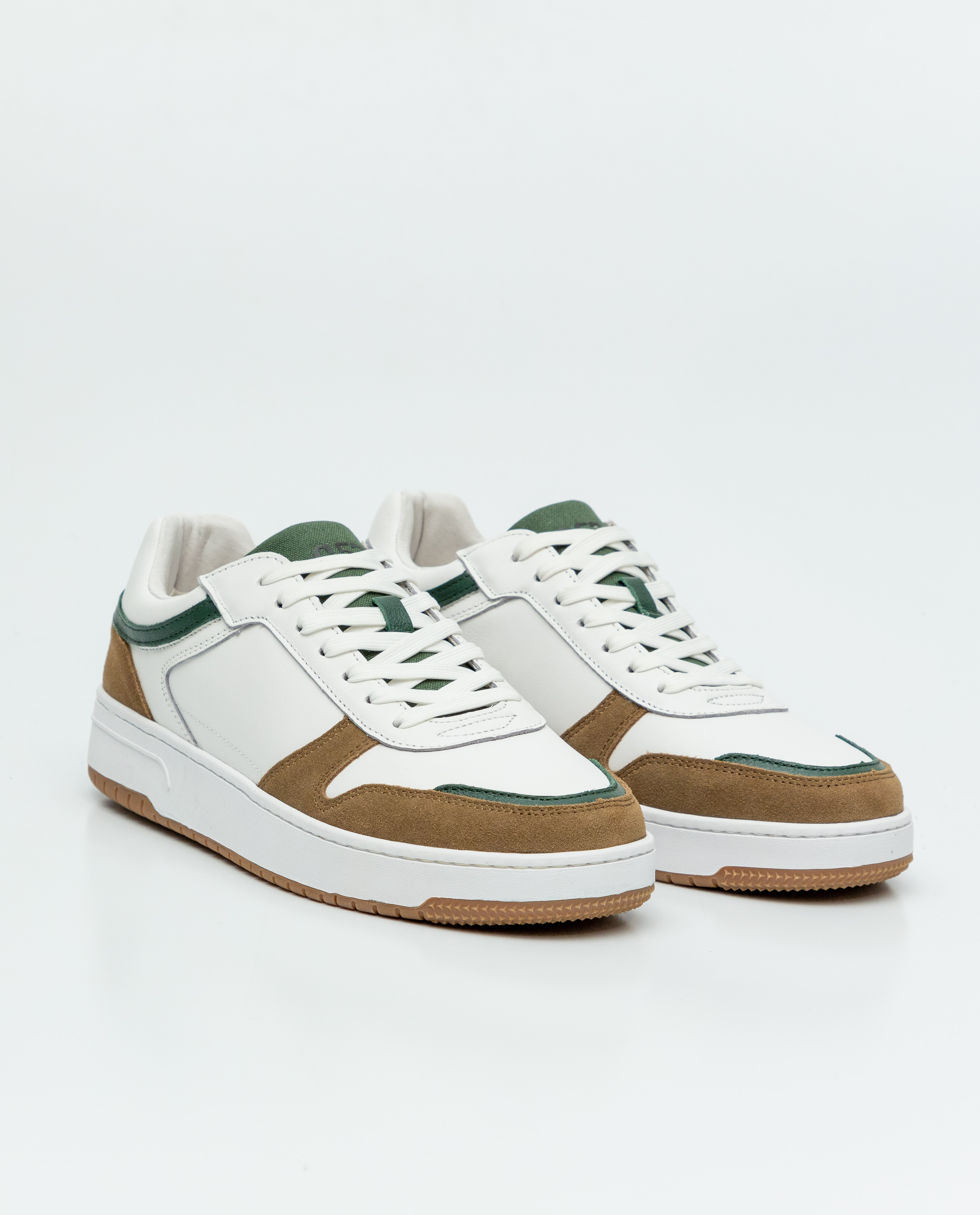 Tenis Tipo Basket en Cuero para Hombre