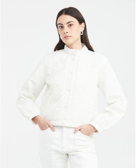 Chaqueta Acolchada Silueta Bomber para Mujer