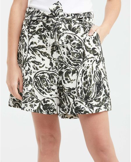 Falda Short Asimétrica con Efecto Brillante para Mujer