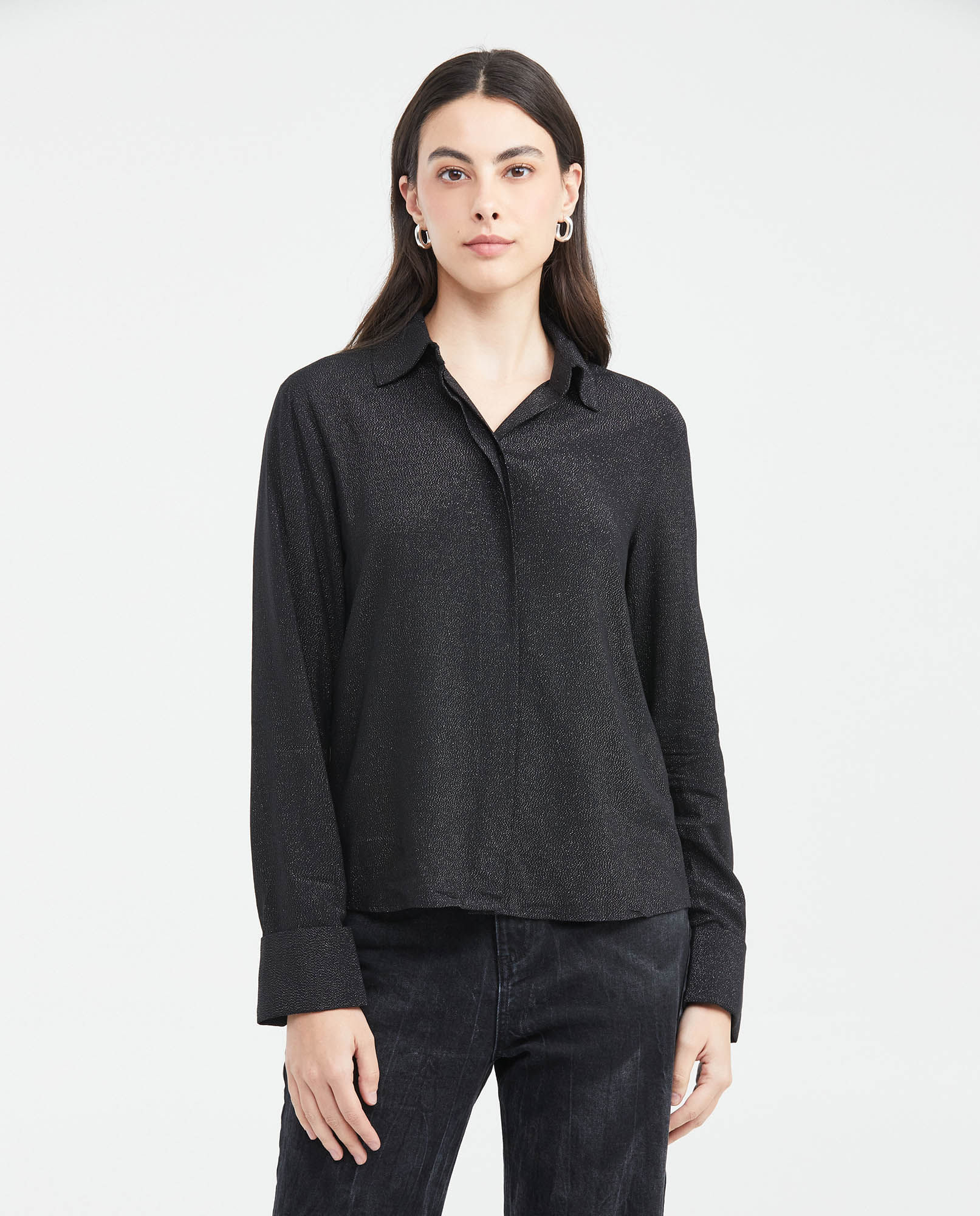 Camisa con efecto Metalizado para Mujer