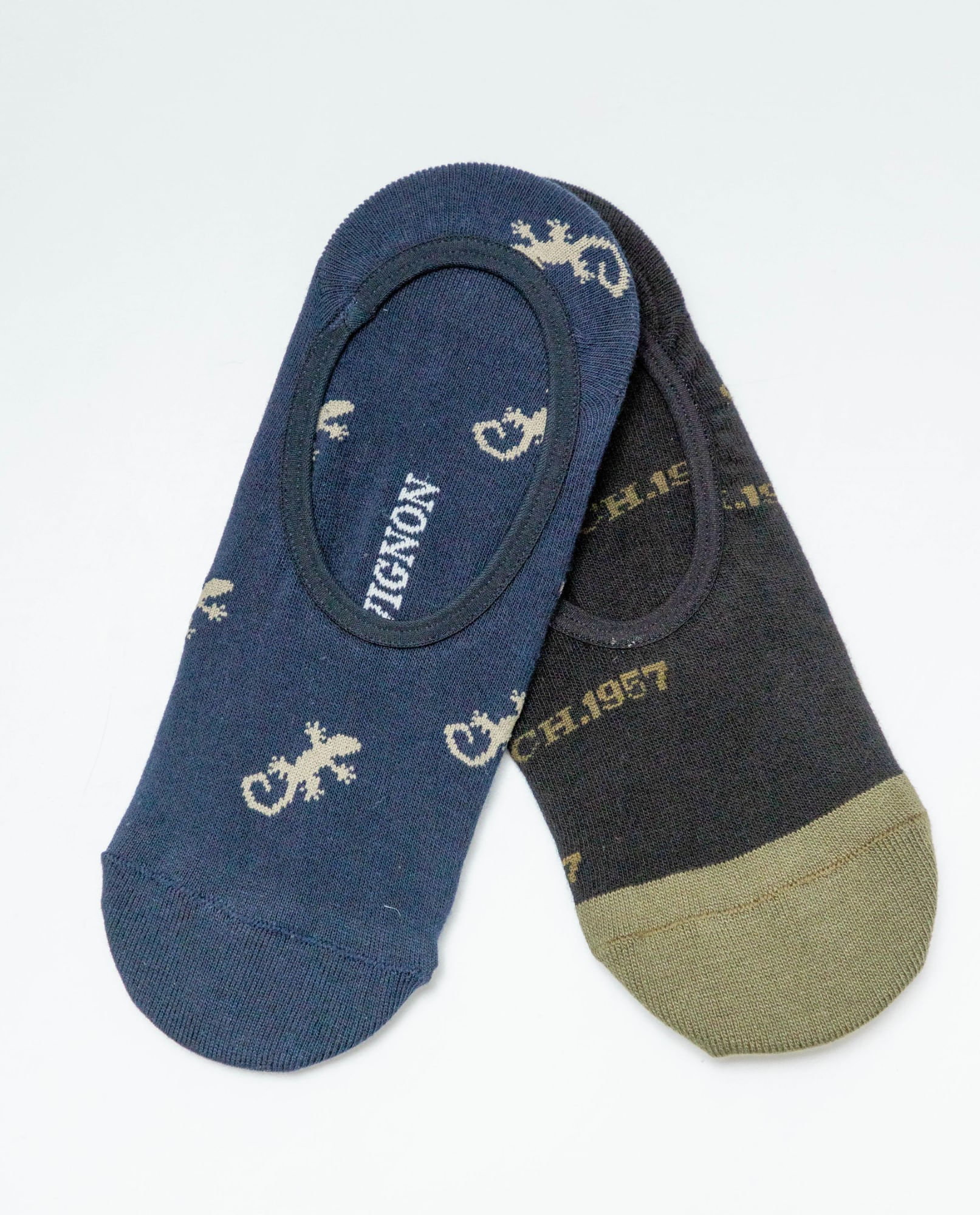 Dos Pares de Medias Súper Invisibles con Diseños Variados para Hombre