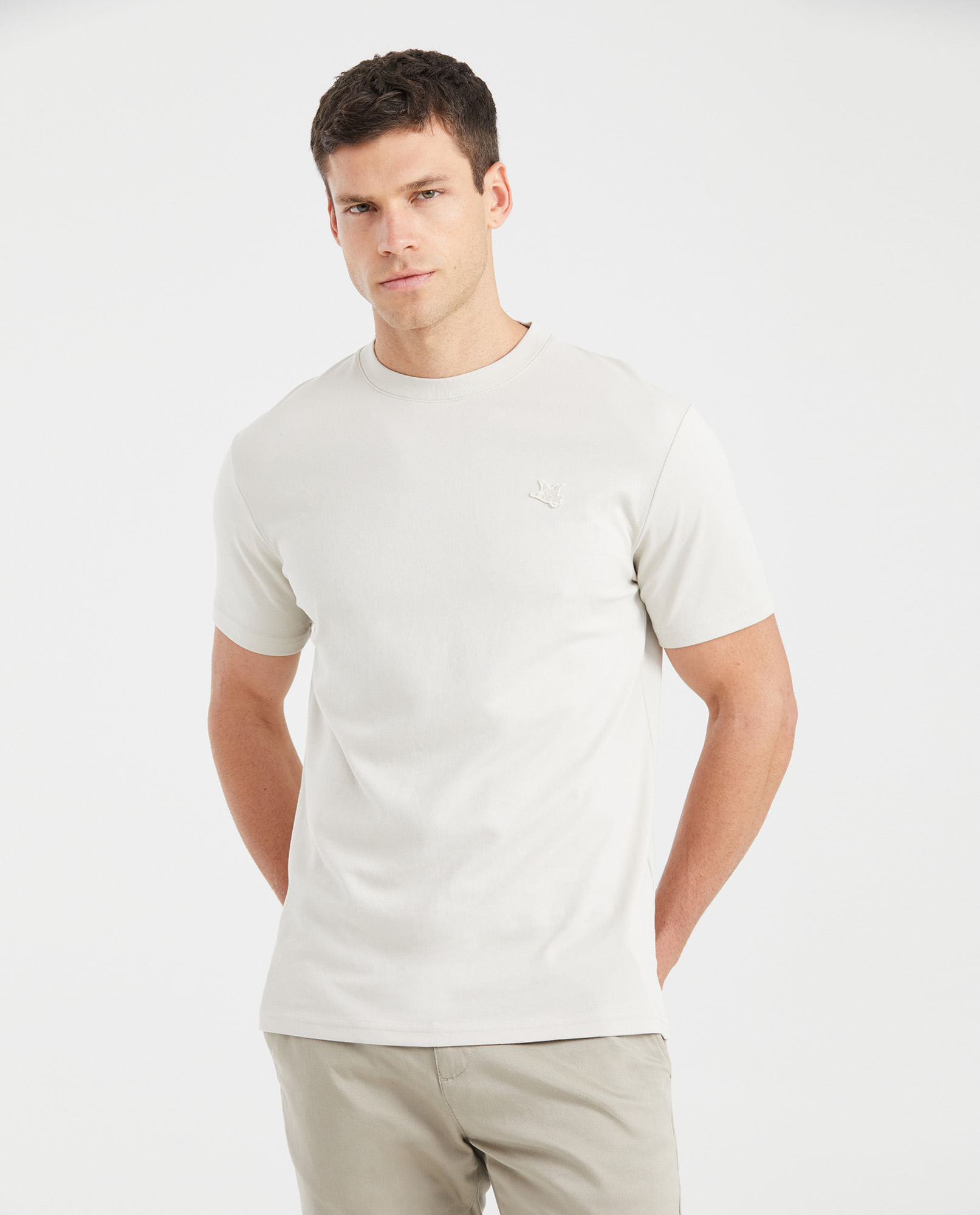 Camiseta Slim Fit Cuello Redondo en Algodón con Acabado Dry - Soft para Hombre