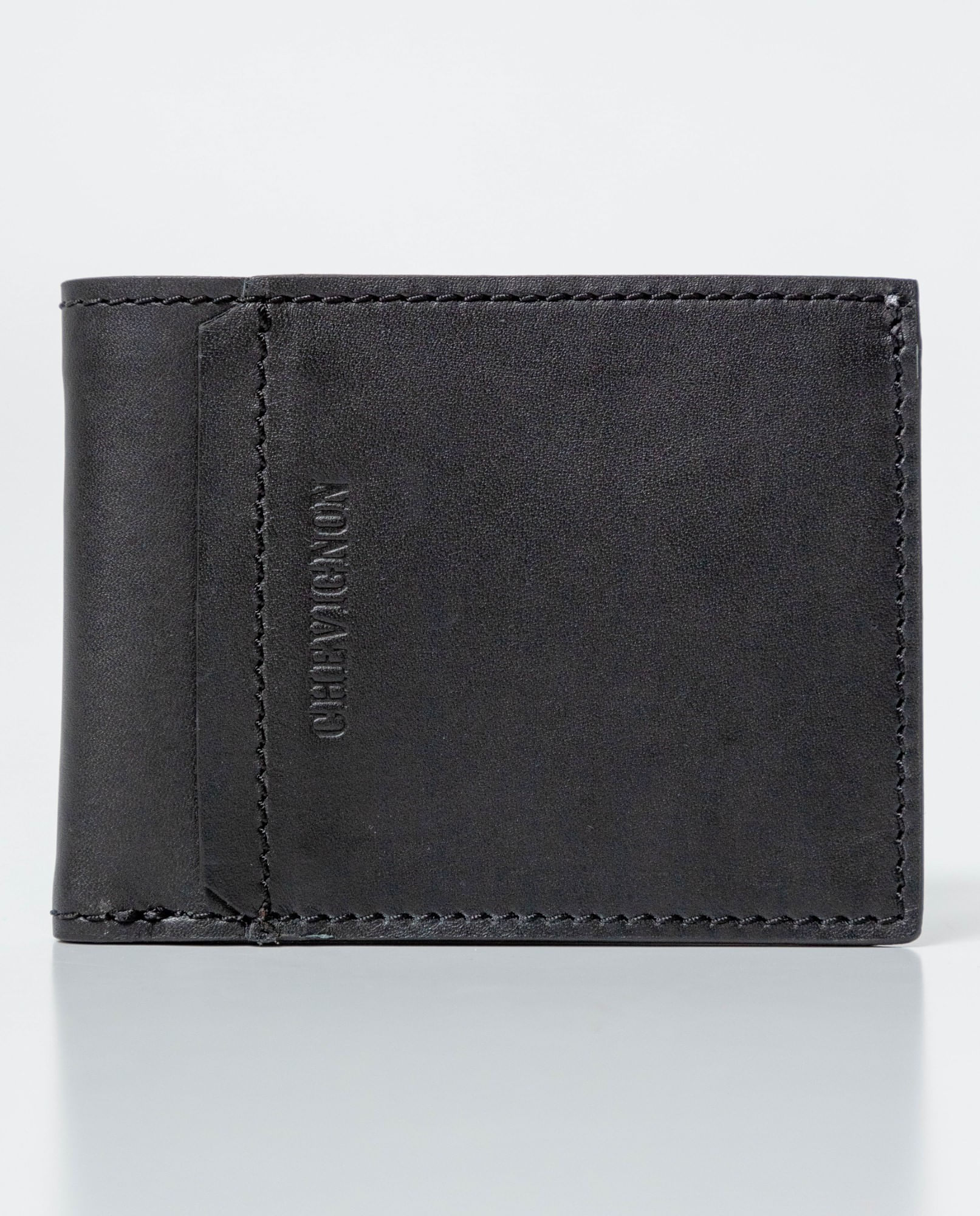 Billetera en Cuero Formato Horizontal Dos Alas con Portadocumentos para Hombre