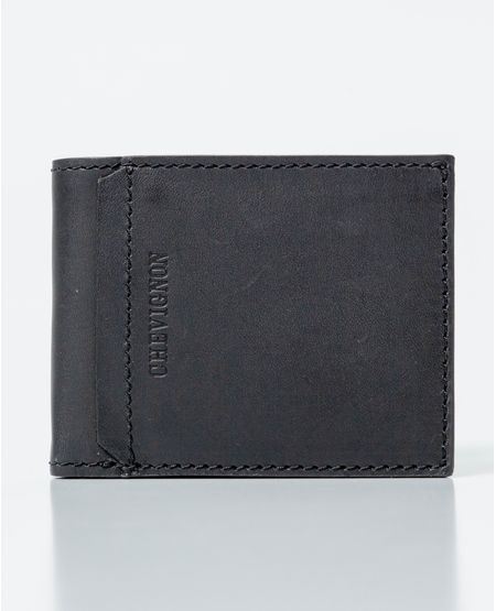 Billetera en Cuero Formato Horizontal Dos Alas con Portadocumentos No Extraíble para Hombre