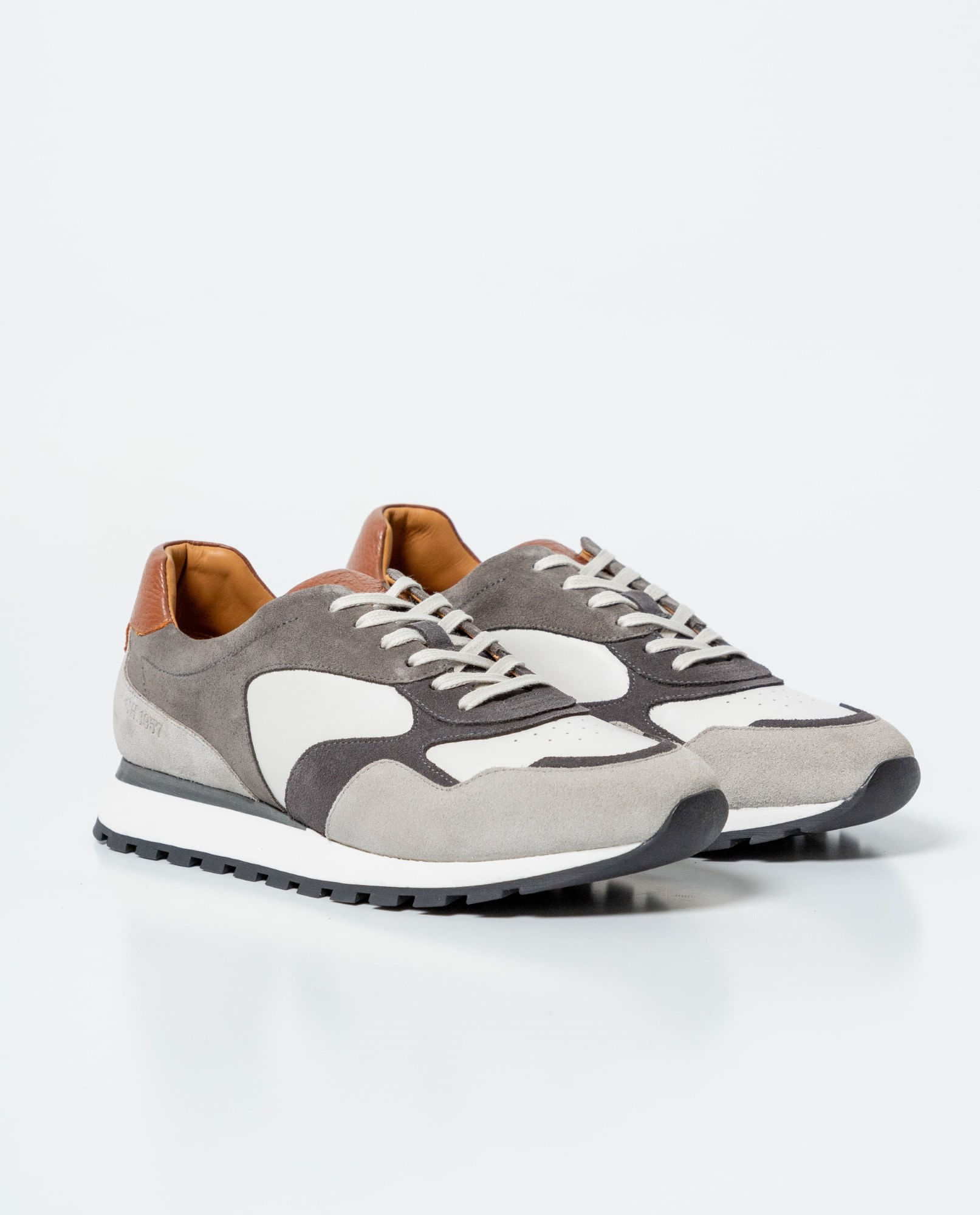 Tenis Tipo Runner en Cuero para Hombre