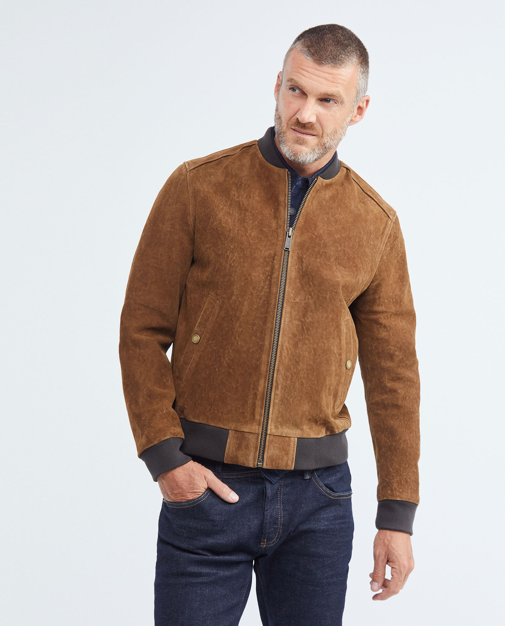 Chaqueta de Piel de Cordero con Forro de Poliéster y Algodón