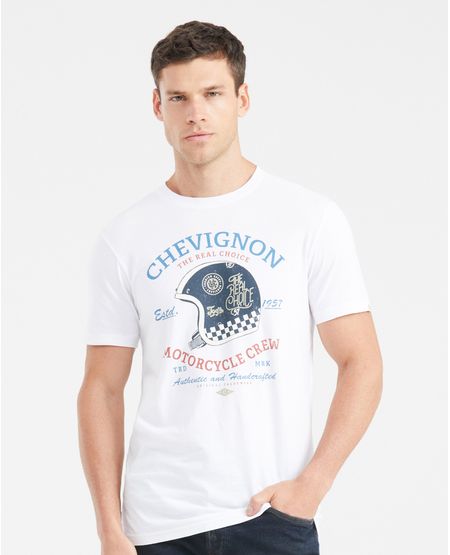 Camiseta Slim Fit Estampada Cuello Redondo para Hombre