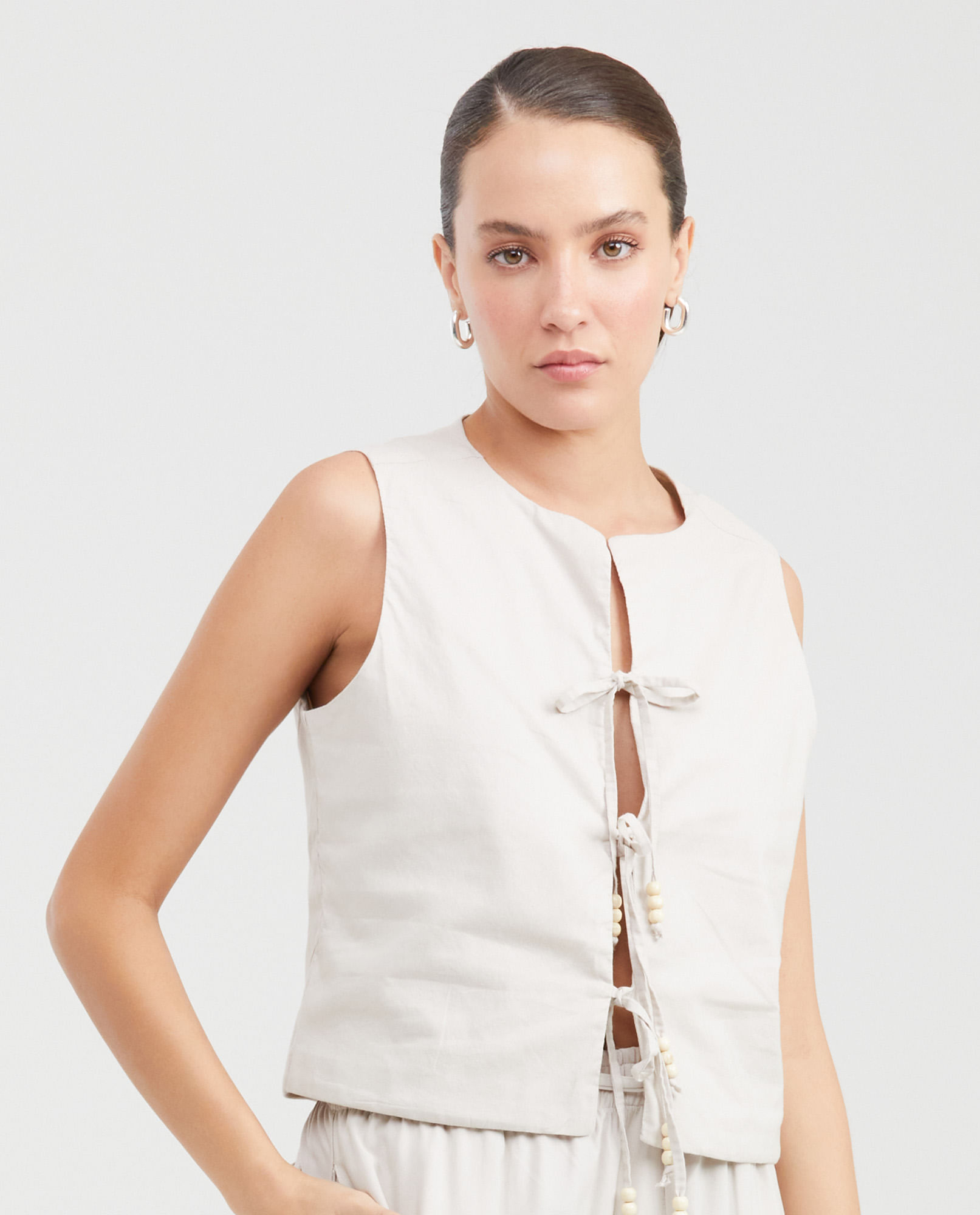 Chaleco con Amarres Frontales para Mujer