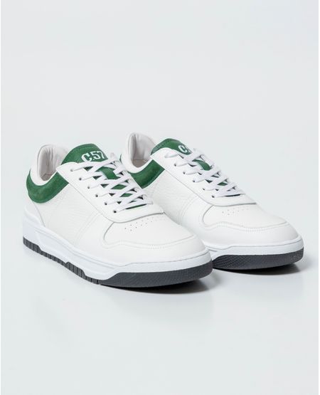 Tenis Tipo Basket en Cuero para Hombre