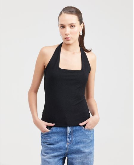 Camiseta con Cuello Halter para Mujer