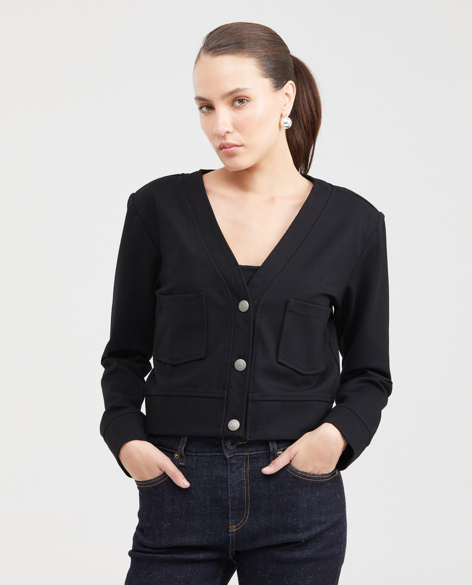 Buzo Tipo Cardigan para Mujer