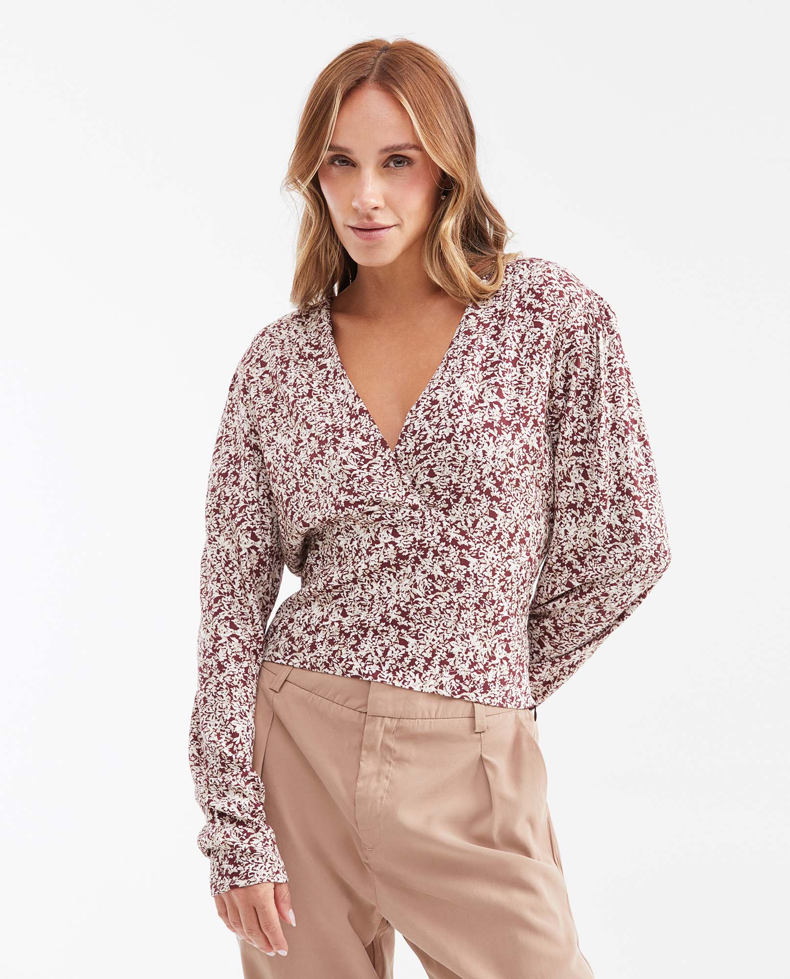 Camisa con Estampado Mini Print para Mujer