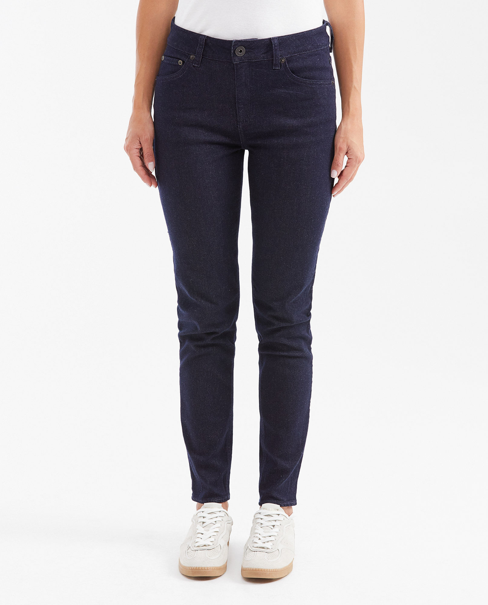 Jean High Rise Bota Slim Azul Ultra Oscuro para Mujer
