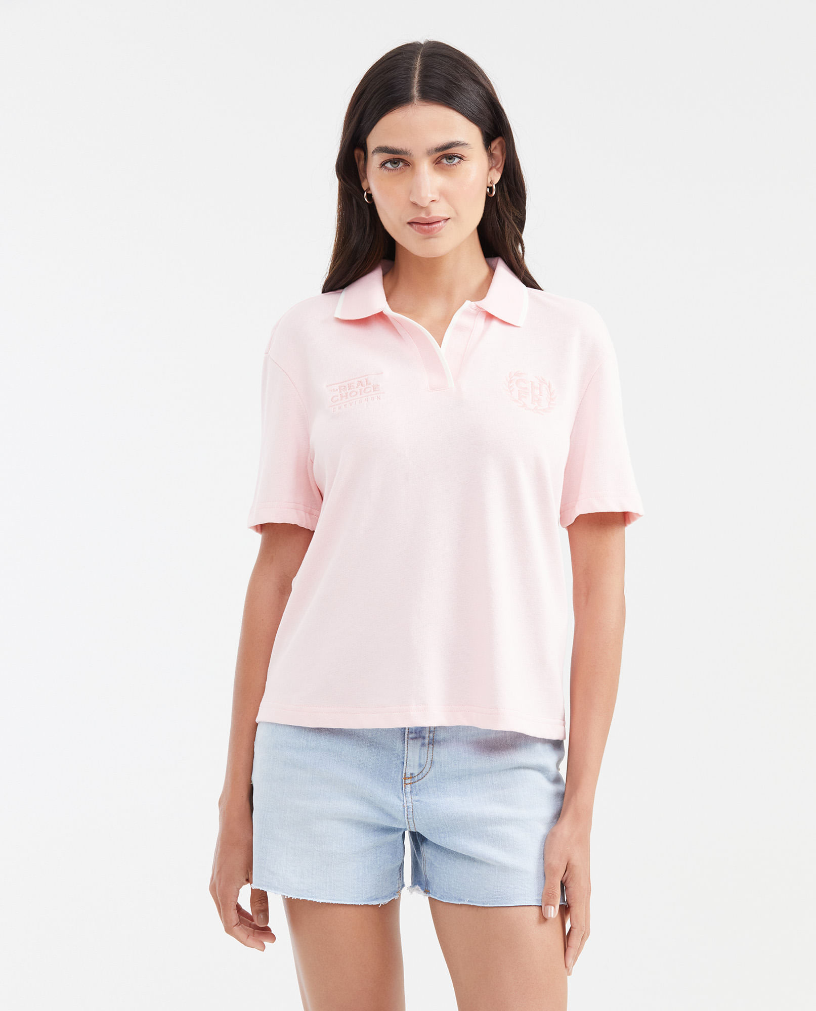 Camiseta Tipo Polo para Mujer
