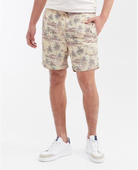 Pantaloneta de Playa Estampada para Hombre