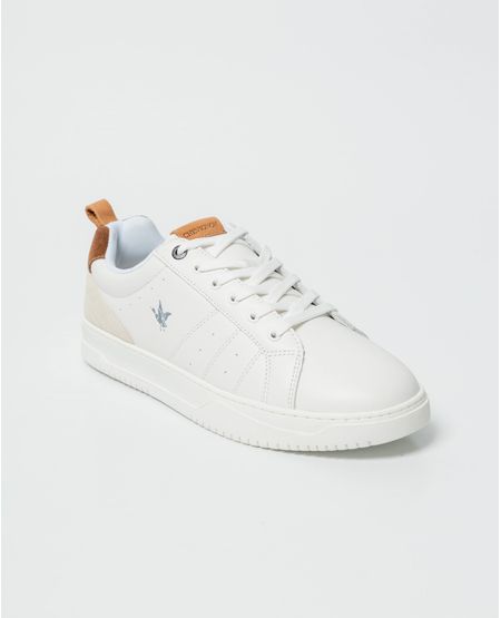Zapato masculino de tenis en piel.