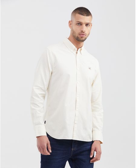 Camisa Manga Larga de Algodón para Hombre