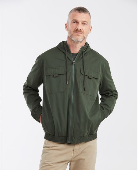 Chaqueta Rompevientos con Capucha para Hombre