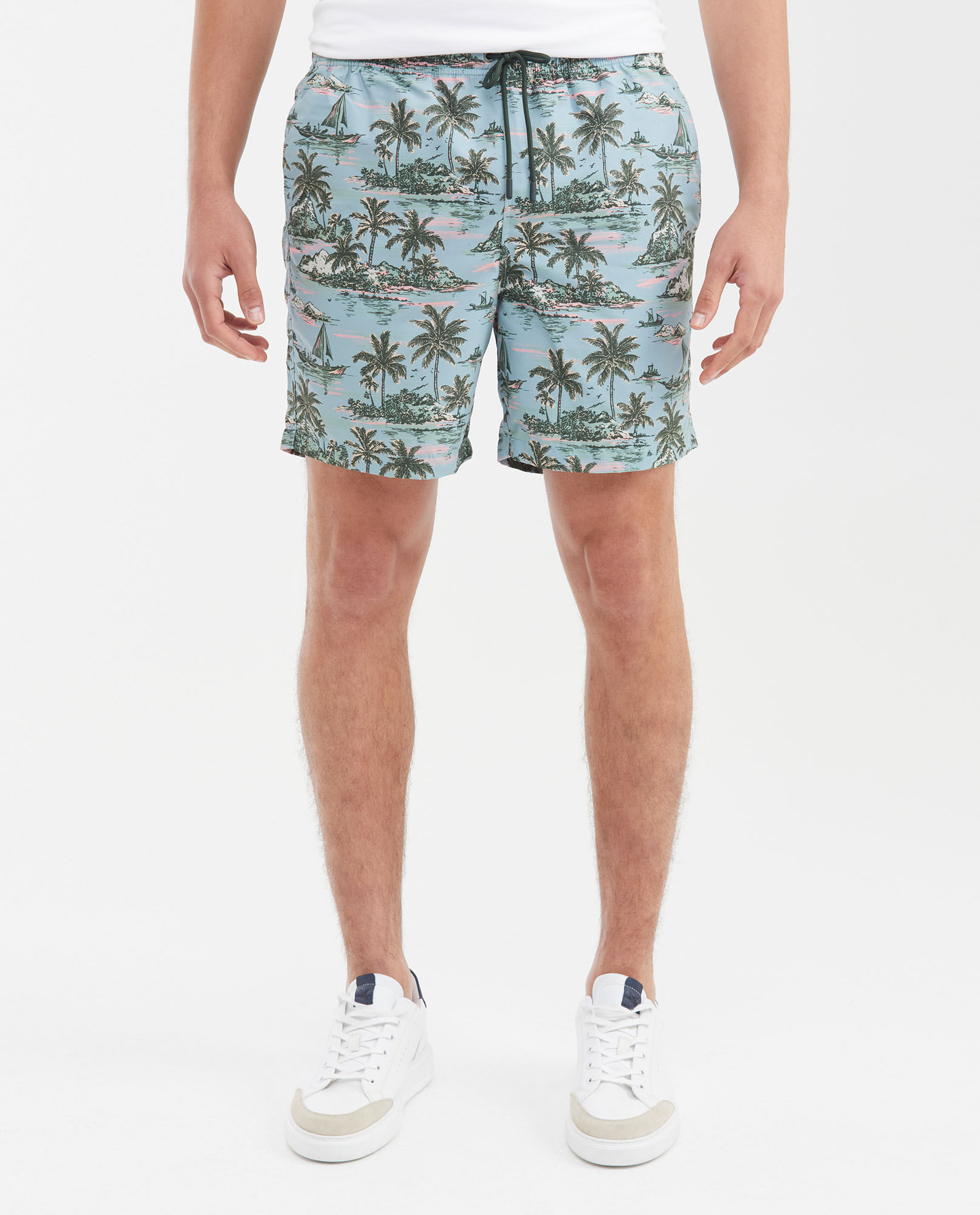 Pantaloneta de Playa Estampada para Hombre