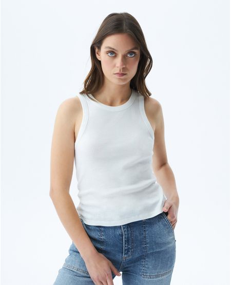 Camiseta Manga Sisa de Algodón para Mujer