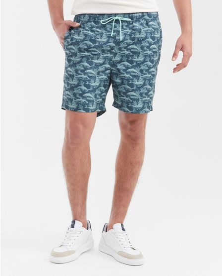 Pantaloneta de Playa Estampada para Hombre