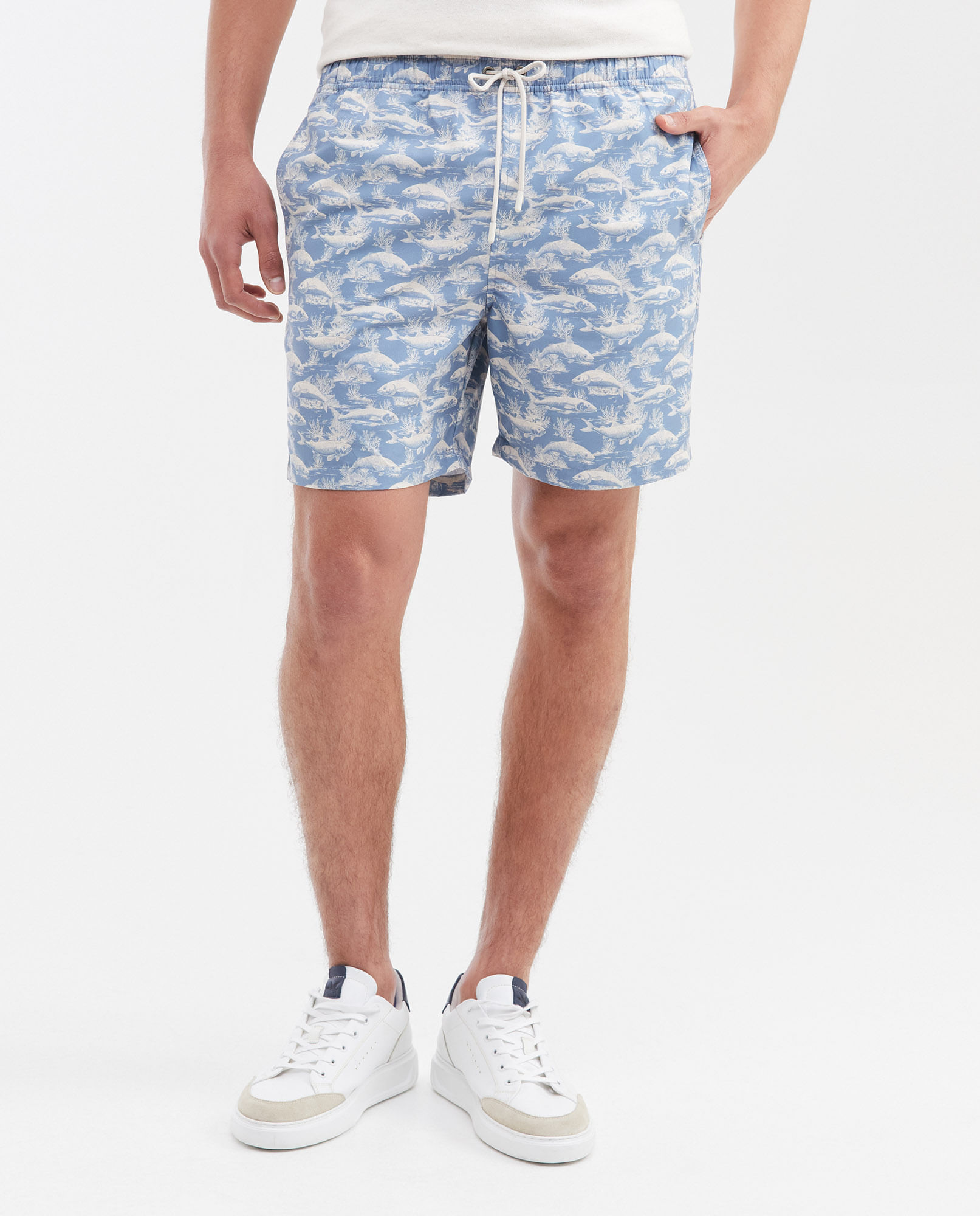 Pantaloneta de Playa Estampada para Hombre