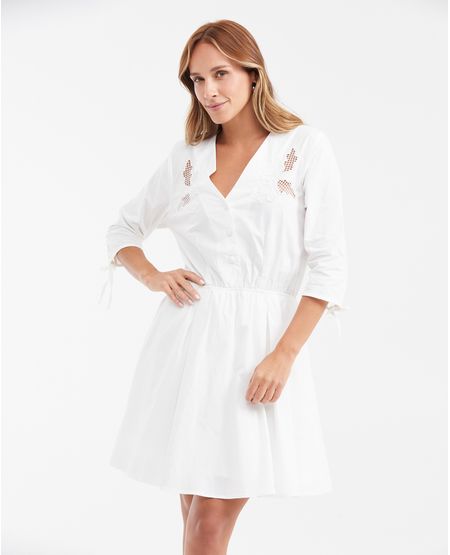 Vestido Manga 3/4 Femenina