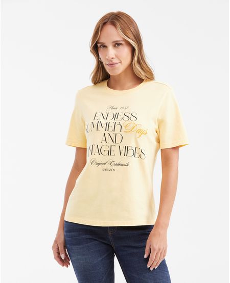 Camiseta Manga Corta Femenina