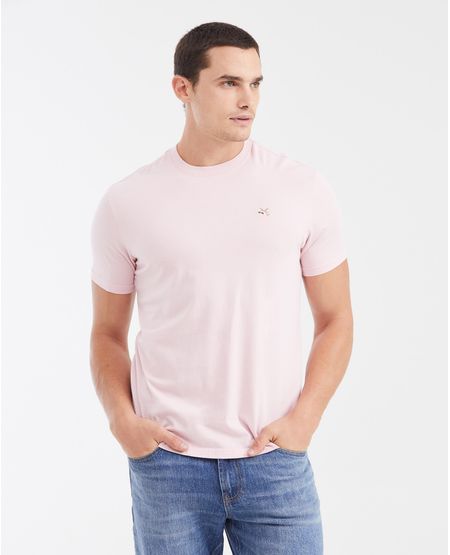 Camiseta Básica Slim fit Cuello Redondo en Algodón para Hombre