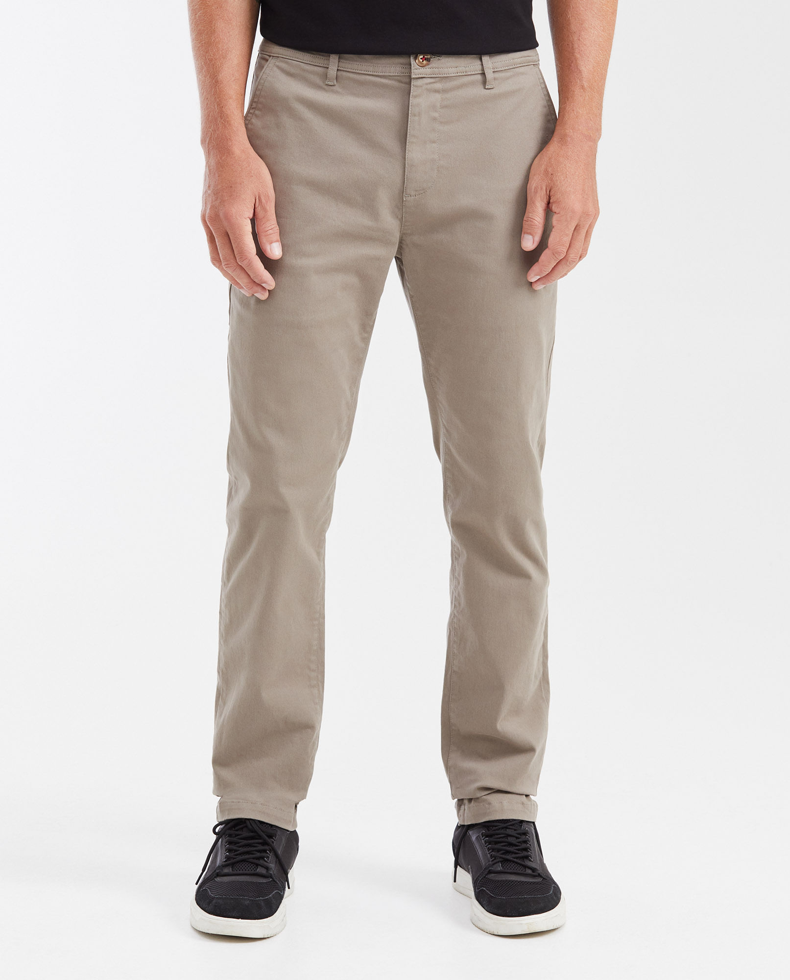 Pantalón Tipo Chino Regular Fit Boot Cut para Hombre