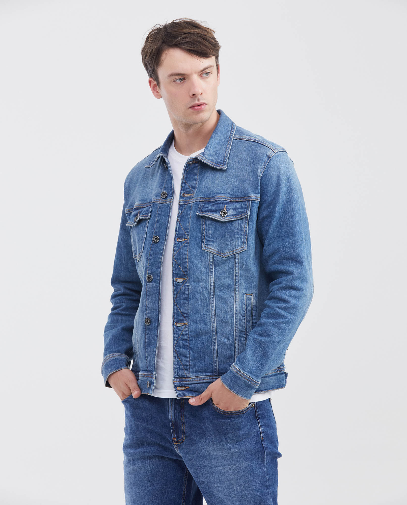 Chaqueta Trucker Algodón Masculino