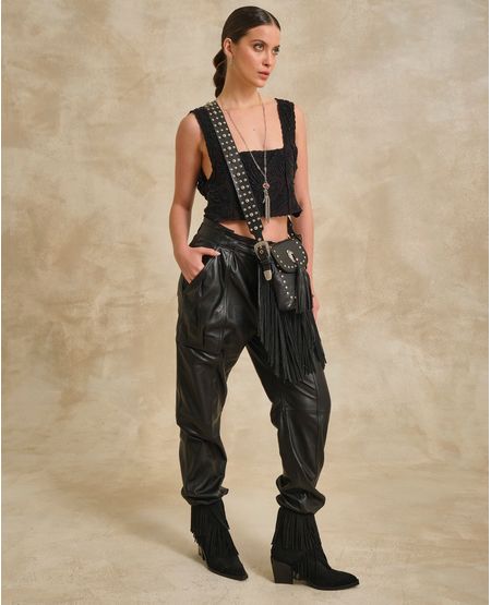 Pantalón Tiro Alto Bota Relaxed para Mujer