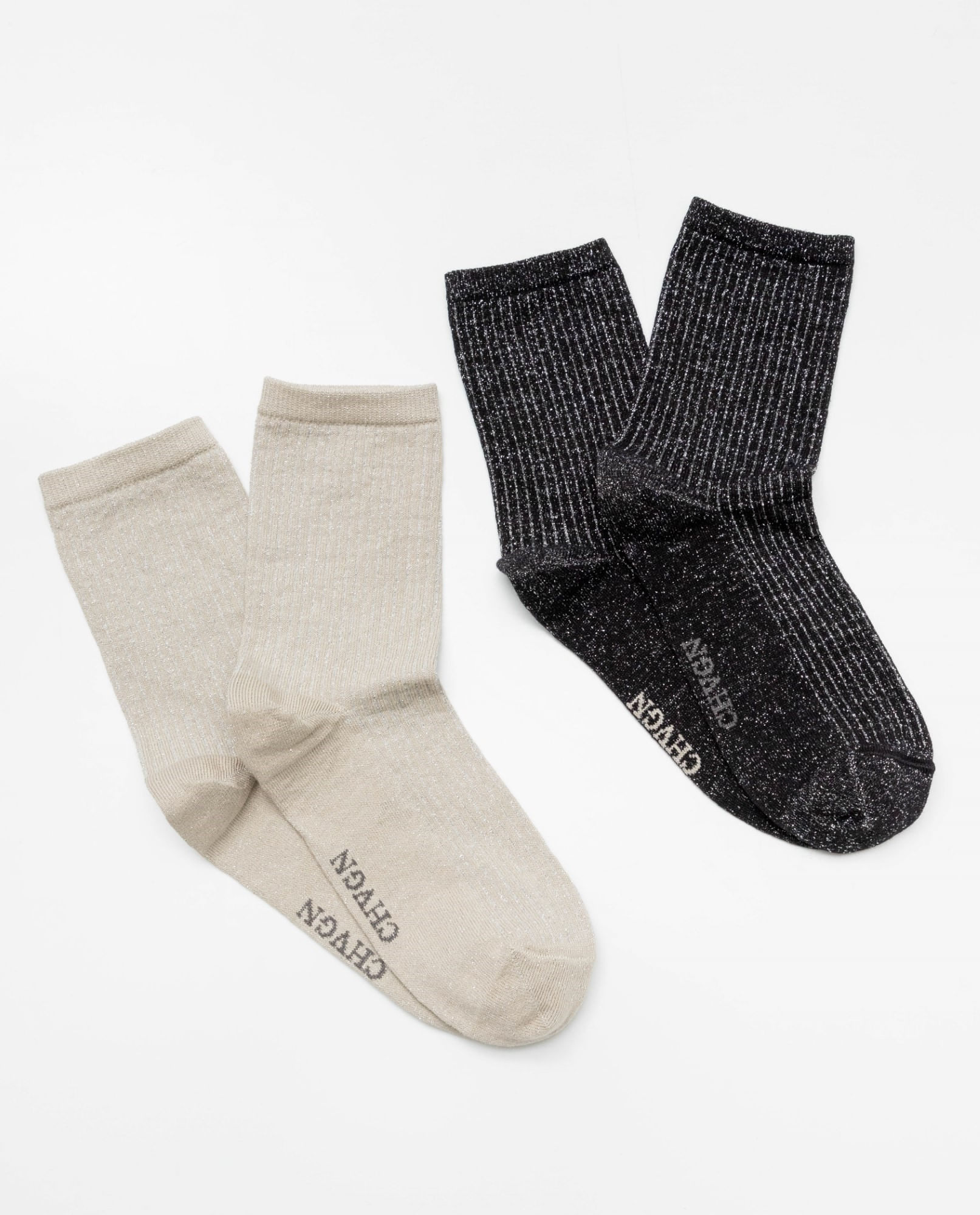 Medias Algodón Metálico Femenino