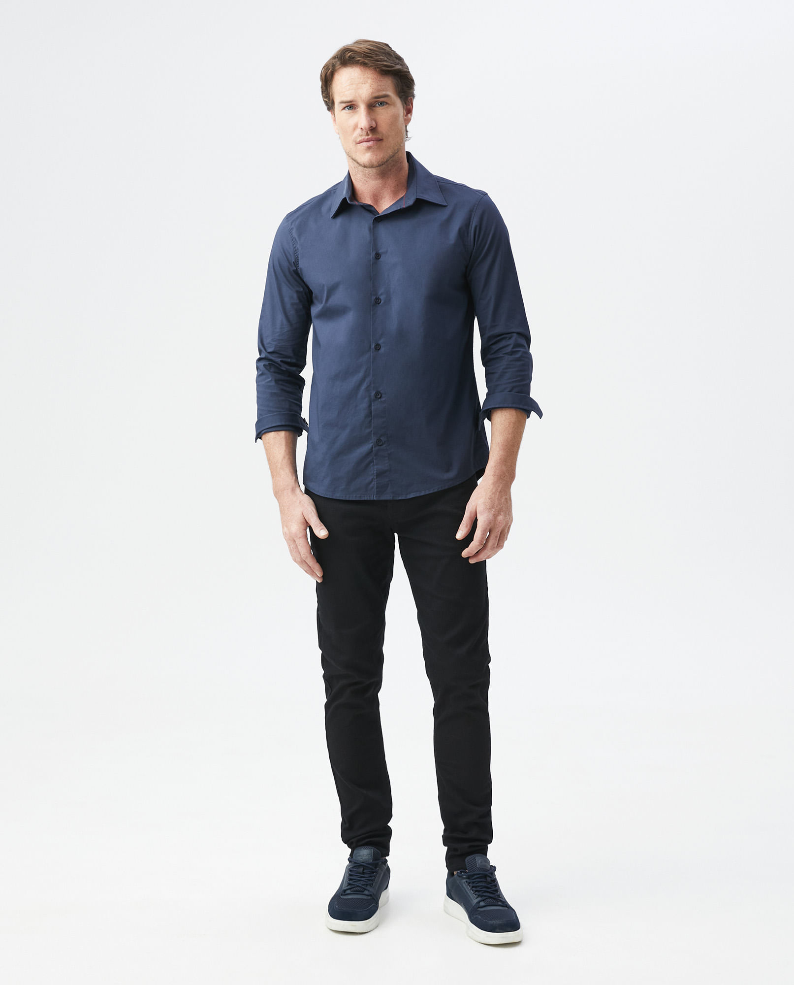 Jean de Hombre Super Slim Fit, Rider, Bota Super Slim - Negro Mate