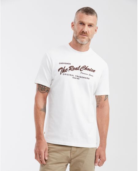 Camiseta Slim Fit Estampada en Algodón Peso Medio para Hombre