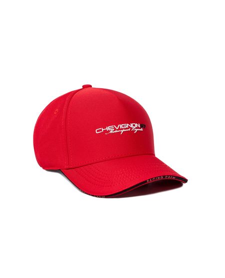 Gorra unisex 5 cascos deportiva en poliéster, estampado frontal, visera estructurada