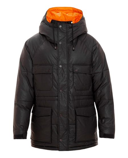 Chaqueta de Hombre, Acolchada Tipo Parka - Tejido Impermeable