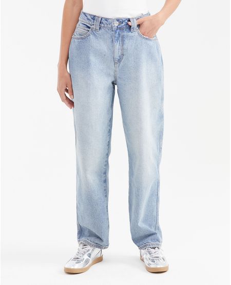 Jean Ballon Fit High Rise Boot Cut Azul Medio para Mujer