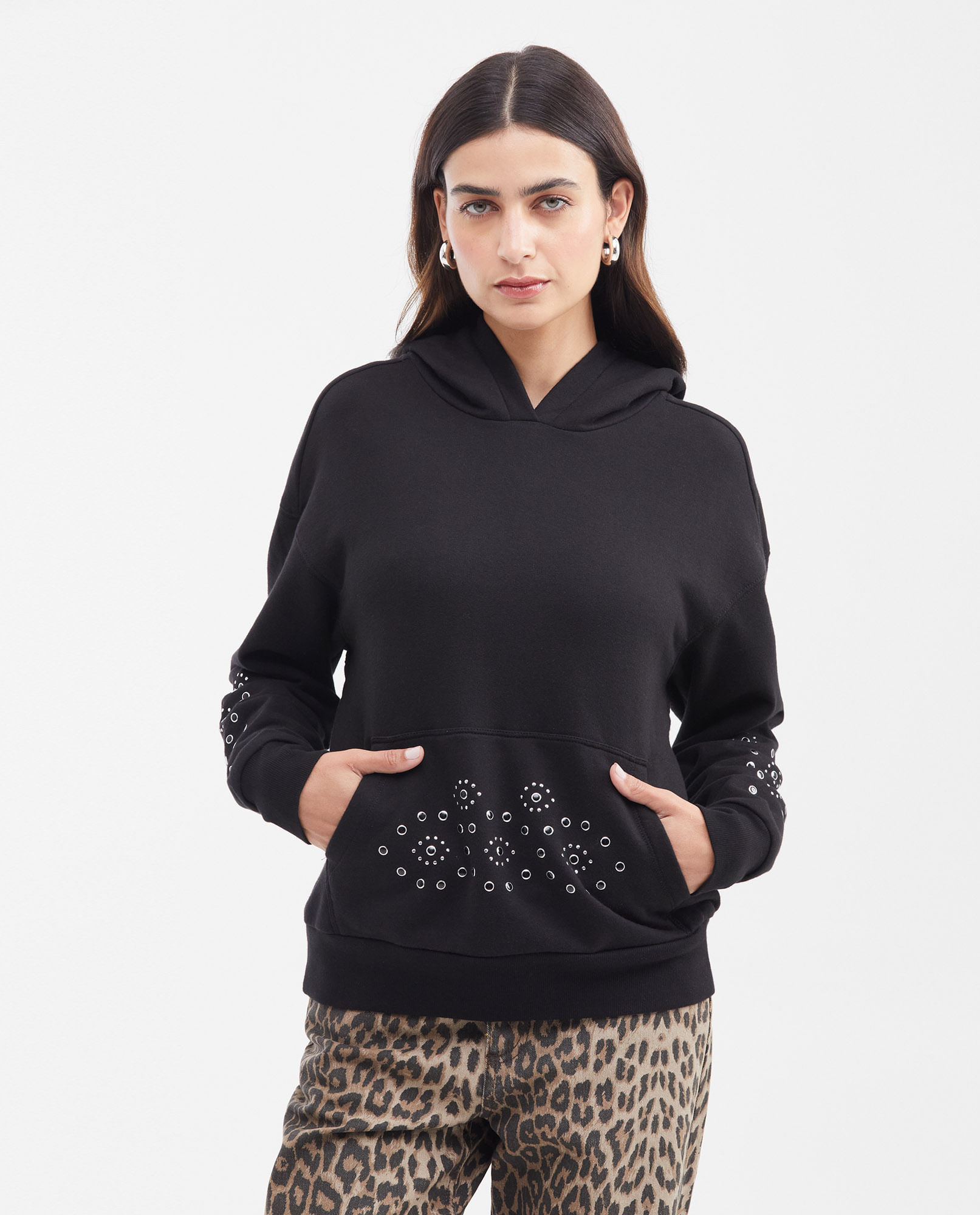 Sweater Femenino: Cerrado Algodón-Elastano