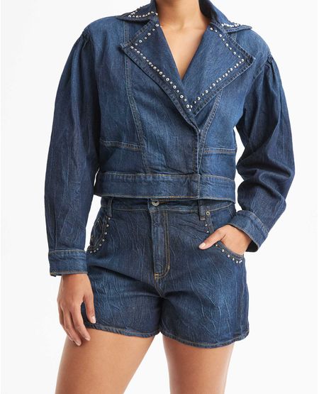 Short en Denim Tiro Alto para Mujer