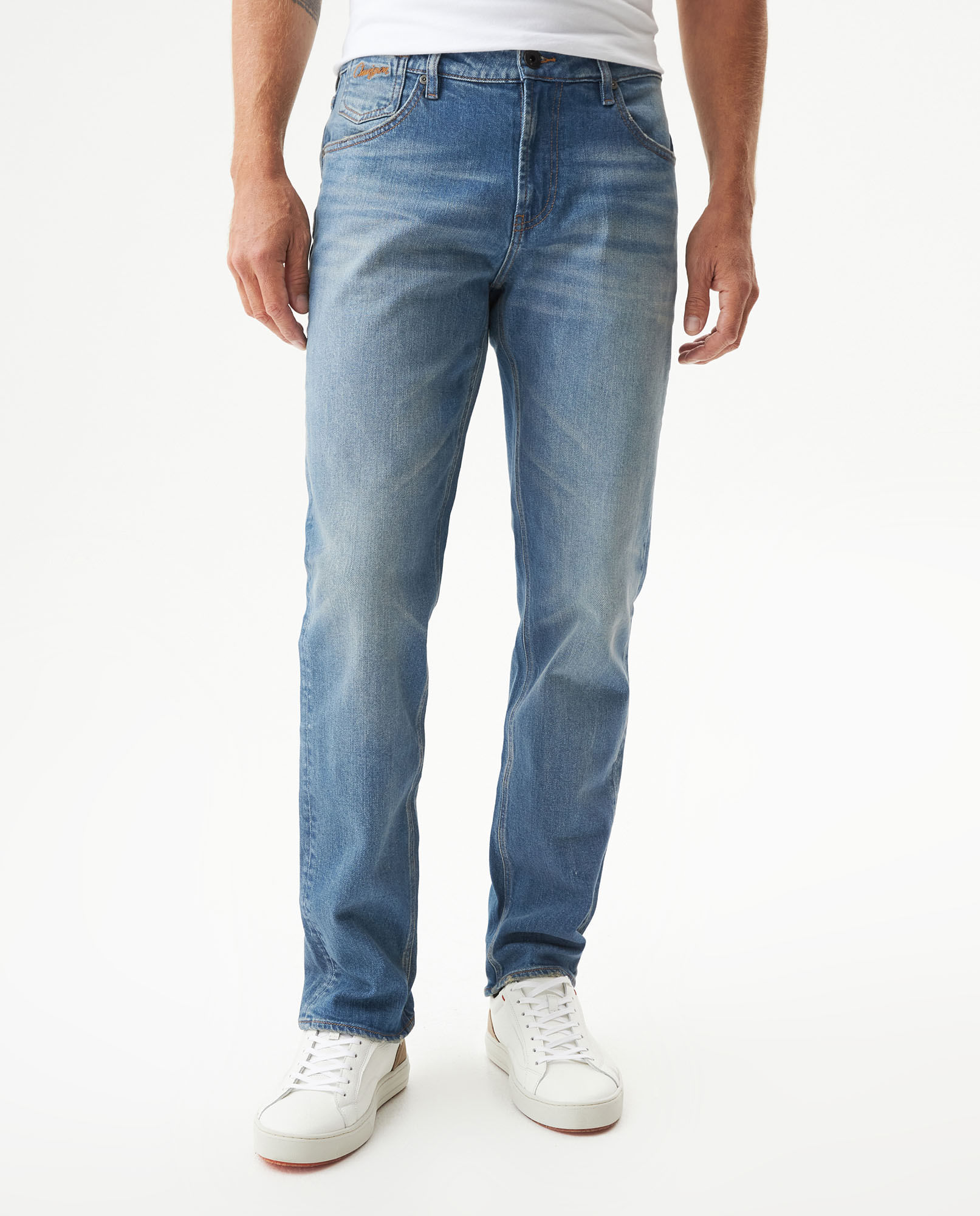 Jean Morrison Slim Fit Tiro Medio para Hombre en Algodón, Embarcadero