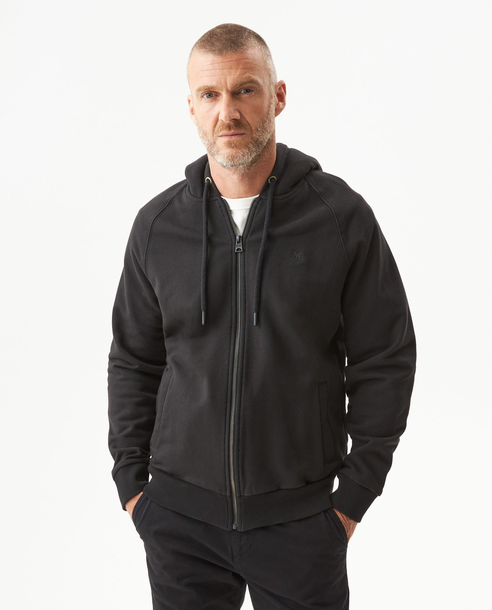 Buzo Abierto con Capucha para Hombre