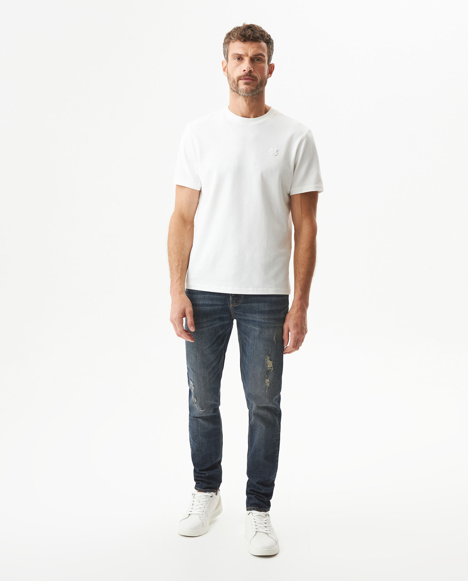 Jean Rider Skinny Fit Tiro Bajo para Hombre en Algodón, Índigo