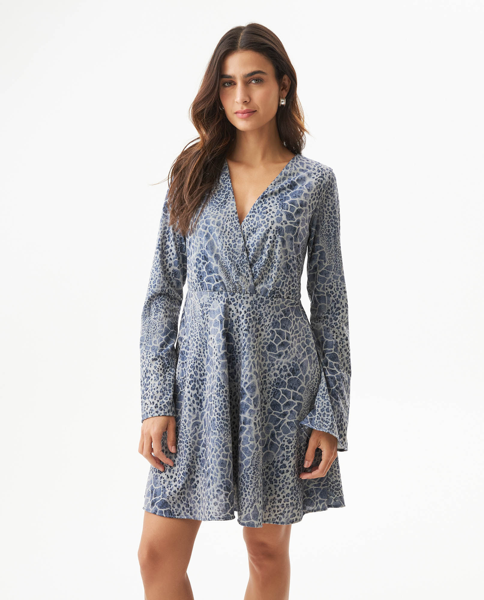 Vestido Corto Silueta Amplia para Mujer