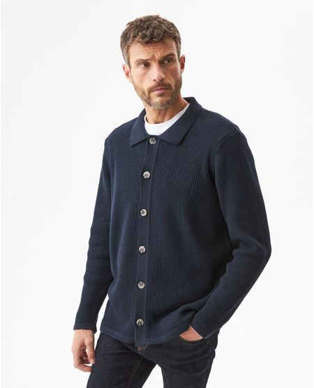 Suéter Tipo Camisa para Hombre