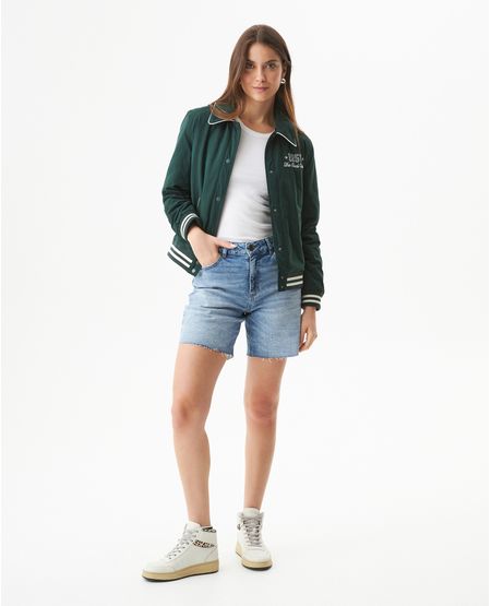 Short en Denim Tiro Alto para Mujer