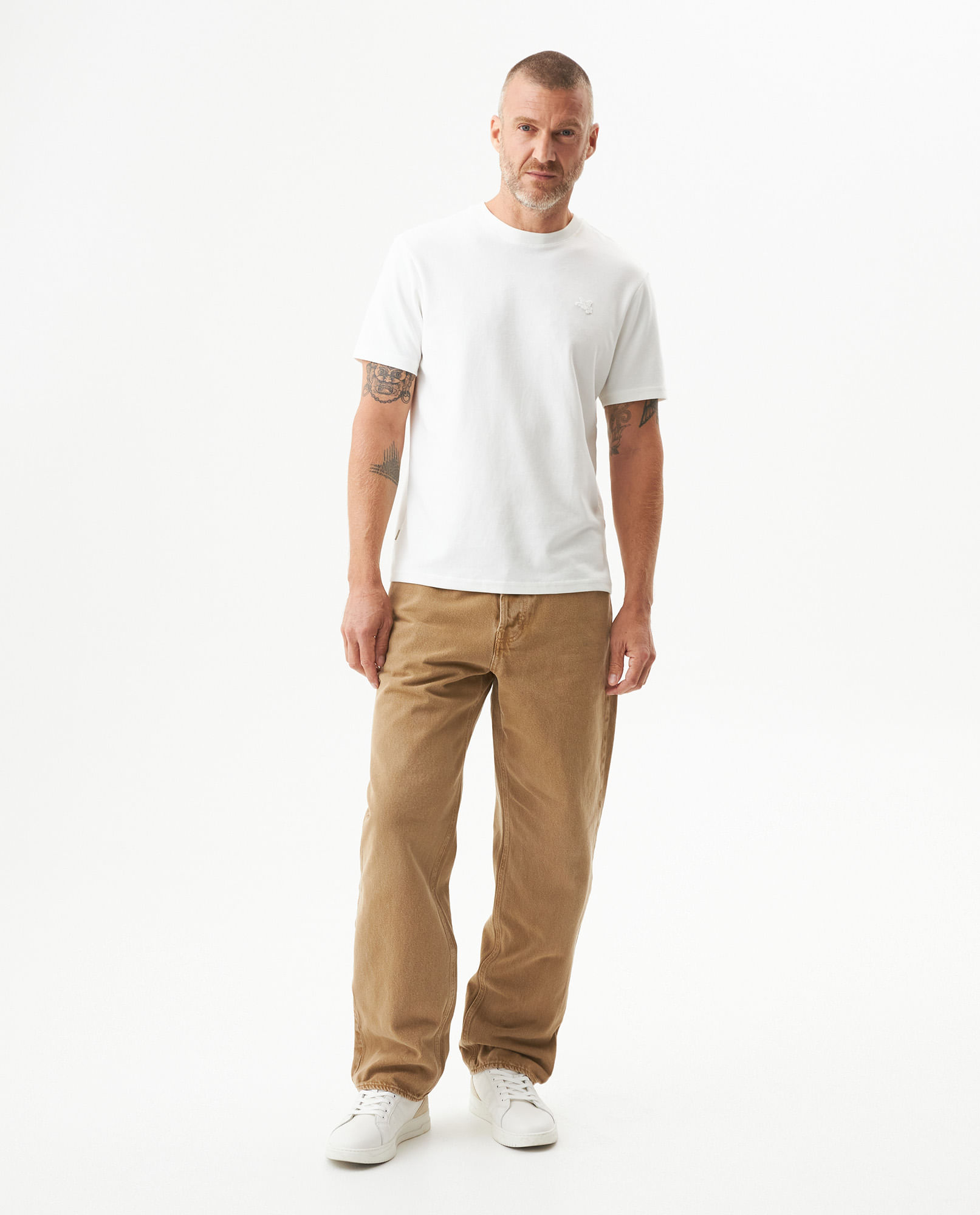 Jean Maverick Relaxed Fit Tiro Alto para Hombre en Algodón, Litoral